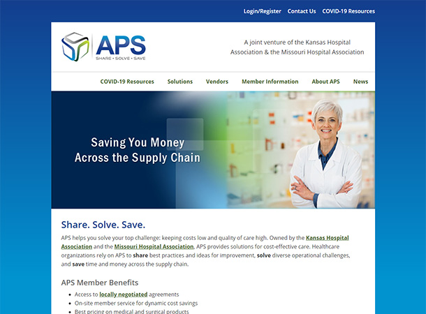 Screenshot of portfolio item 'Associated Purchasing Services (APS)'